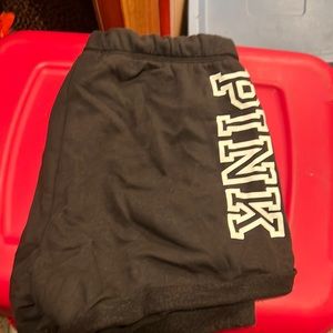 Pink sweat shorts